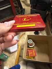 One dozen pistol and revolver cleaning brushes only 4 in tin No.484A22 outers
