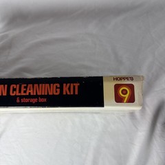 Vintage Gun Cleaning Kit Storage Case & Original Advertising Box USA Hoppes 2V