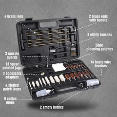 Swiss+Tech Pistols Rifle Gun Cleaning Kit Metal Brushes Gun Cleaning Tool Set US