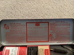 Vintage Sears & Roebuck Co. GUN CLEANING KIT No. 6 2022 & Metal Box. 20-28 Guage