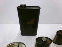 Military Items Tin Cans Gun Cleaning Plus Vintage
