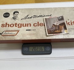 Vtg Sears Ted Williams Shotgun Cleaning Kit 20201 w/ Rare 1978 Candid Photo Lot