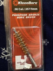 2 Kleenbore Nylon Bore Brushes .38/.357/9mm Handgun A190