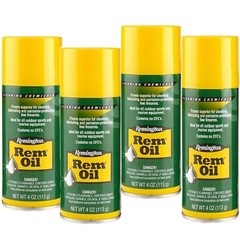 4 PACK Remington Rem Oil Lube Protects Metal Parts 4 oz. Spray Can