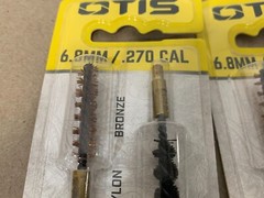 OTIS 6mm/.243 CAL Nylon & Bronze Bore Brushes Lot of 2 Packs 4 Total Brushes