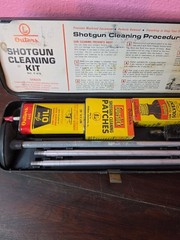 Vintage 1977 OTTERS Gun Cleaning Kit 12 Gauge Shotgun w/ Black Box Case