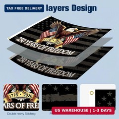 America 250 Flag, 250th Anniversary USA Double Sided 3 Ply Outdoor Flag, 1776-20