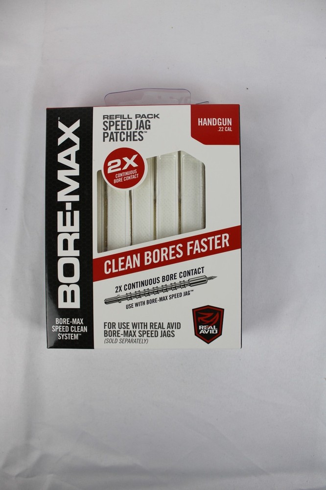 Real Avid Bore-Max Speed Jag Patches – .22 Cal Refill Pack (New)
