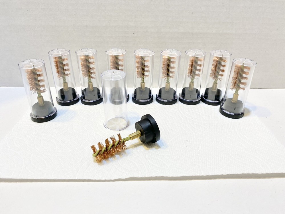 (10 pcs) 28 Gauge Bronze Bore Brushes PDQ Precision. Shot Gun 12.9 Bore Cleaning