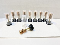 (10 pcs) 28 Gauge Bronze Bore Brushes PDQ Precision. Shot Gun 12.9 Bore Cleaning