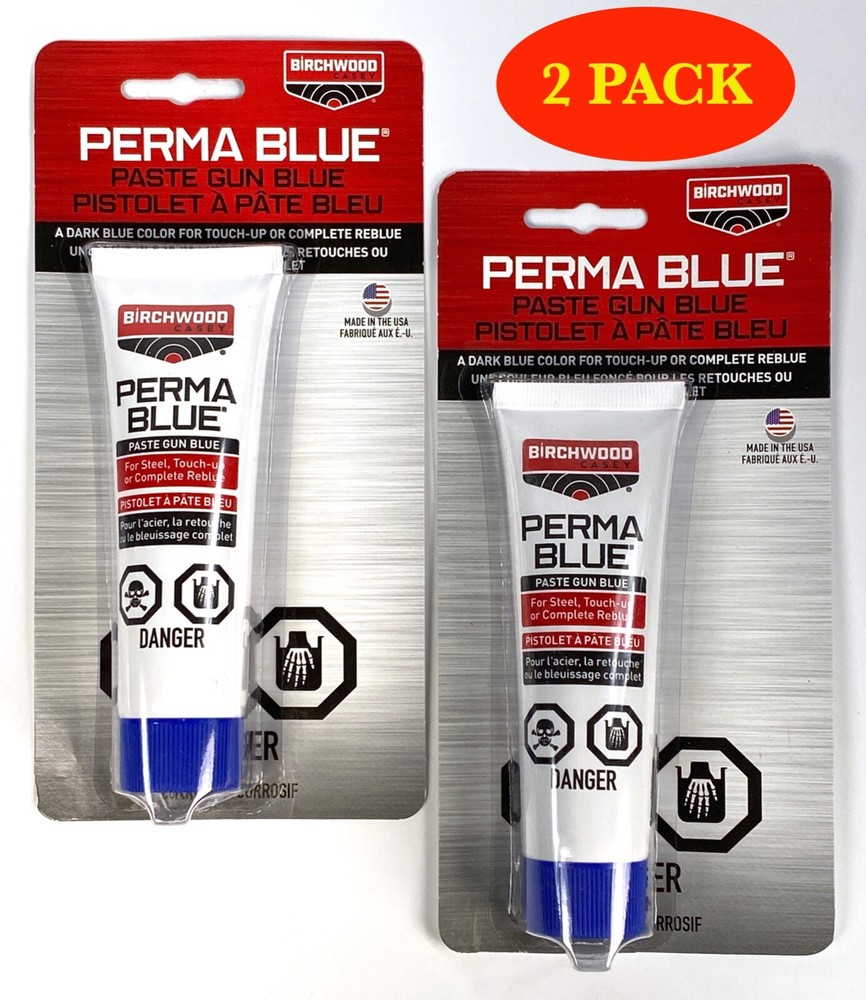 2 PK Birchwood Casey Perma Blue PASTE Tube Blueing & Touchup – 2 oz. – 13322