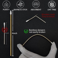 PINGMIC Gun Cleaning Supplies – Gun Cleaning Patches and Long Cotton Swabs Set,