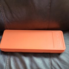 Vintage Hoppe’s No. 9 Shotgun Cleaning Kit Orange Plastic Storage Case Partial