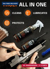 Gun Cleaning Kit Complete – 3″ Gun Cleaning Patches 9mm / 5.56 / 12ga, Double He