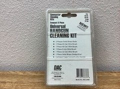 8 Piece Compact Universal Handgun Cleaning Kit, with Solid Brass Rod