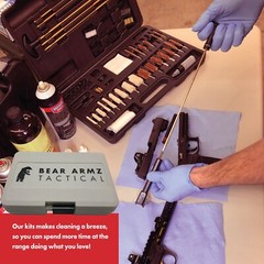 Handgun Cleaning Kit for Pistols Revolver and SBR Calibers .22 38 9mm 347 40 45