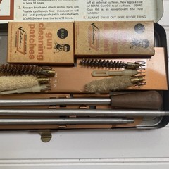 Vtg Sears Ted Williams Shotgun Cleaning Kit 20201 w/ Rare 1978 Candid Photo Lot