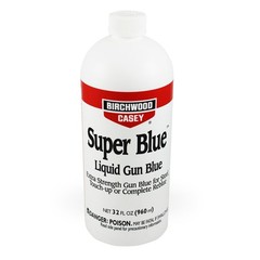 Birchwood Super Blue Liquid Gun 3 Oz Ounce Deep Strong Blue/Black Finish 13425