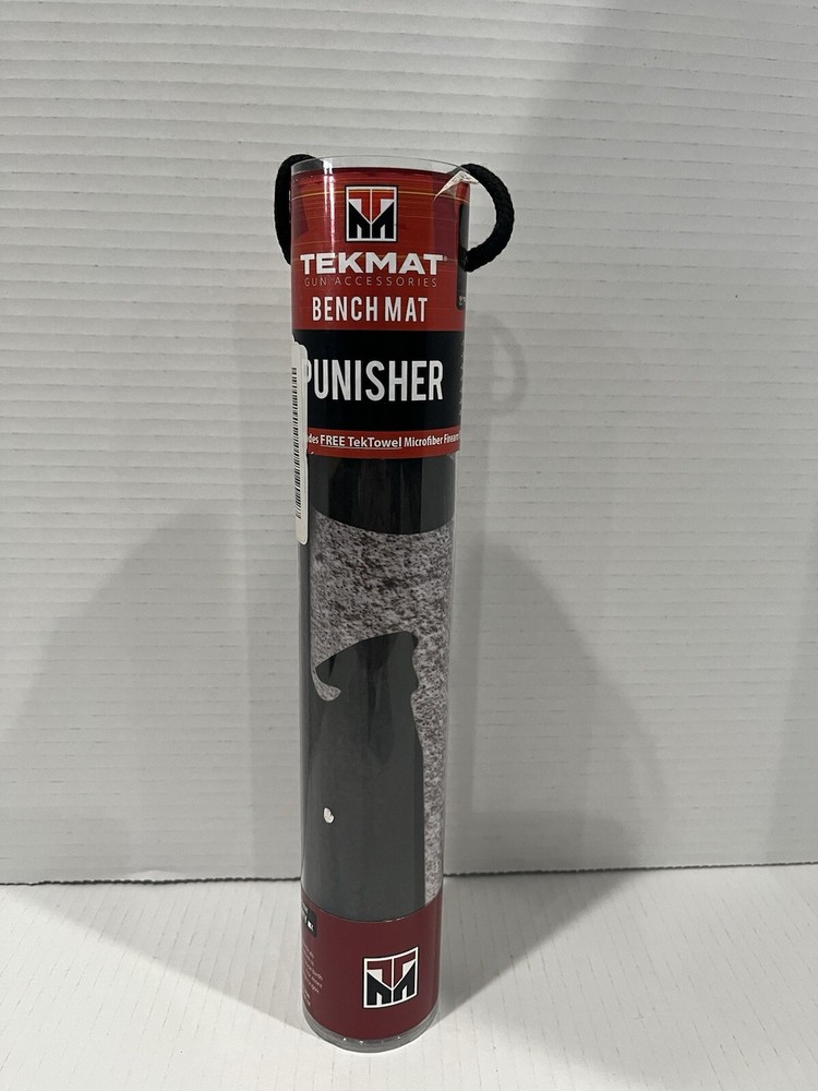 TekMat 17in Printed Gun Cleaning Mat Punisher, Black, TEK-17-PUNISHER Bench Mat