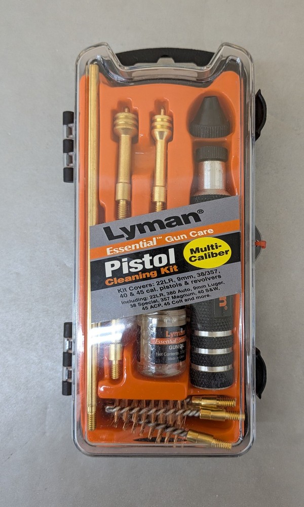 Lyman 04036 Multi-Caliber Pistol Cleaning Kit: 22LR, 9mm, 38/357, & More