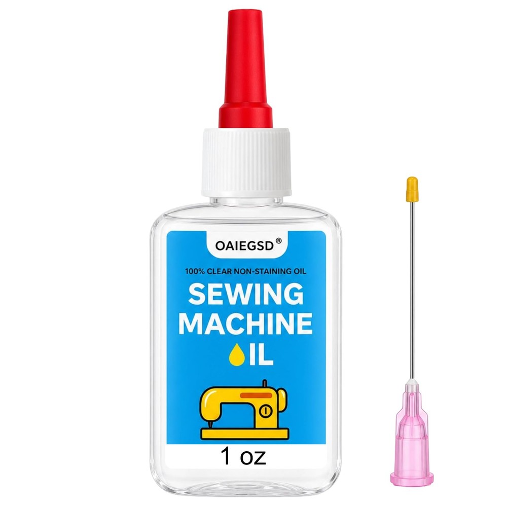NEW 1oz Fine Light Sewing Machine Oil, with Precision Applicator, Clear & Odo…