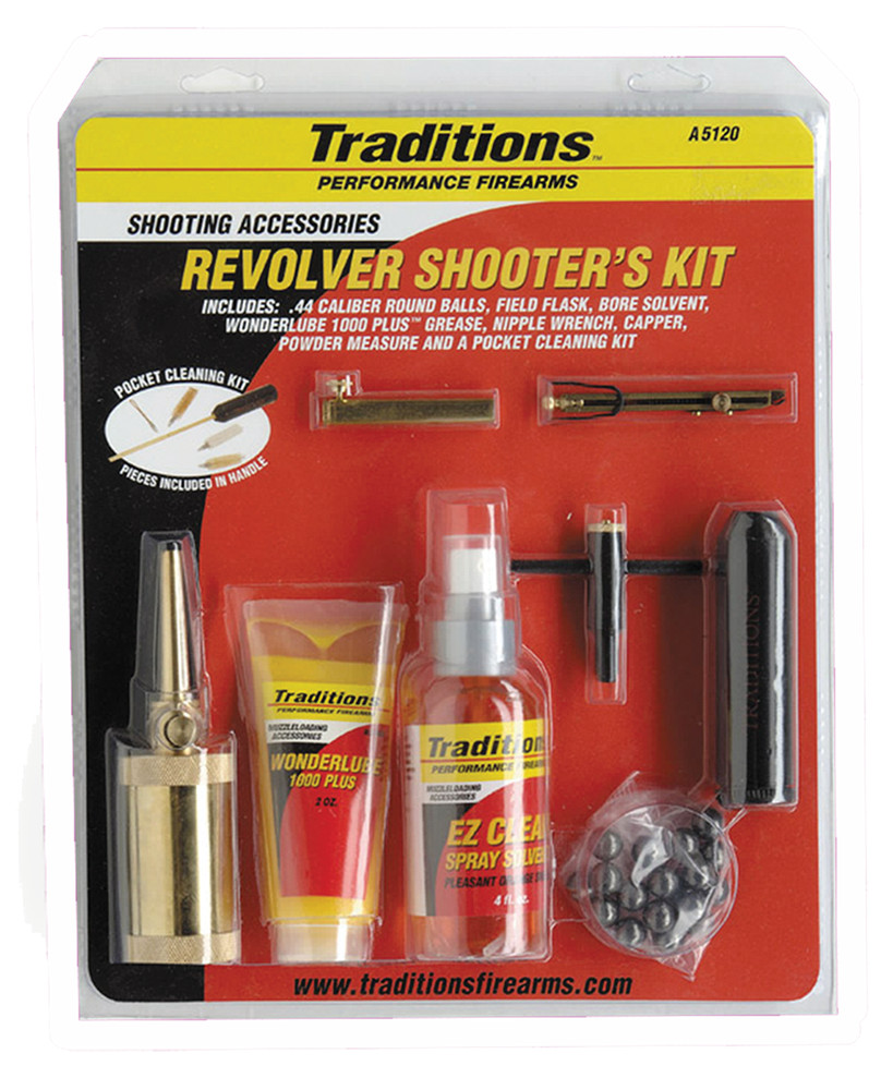 Traditions Sportsman’s Package for 44 Caliber Black Powder Revolver Shooters