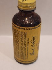 Vintage Hoppe’s No. 9 Nitro Powder Solvent Glass Bottle with Box and Instruction