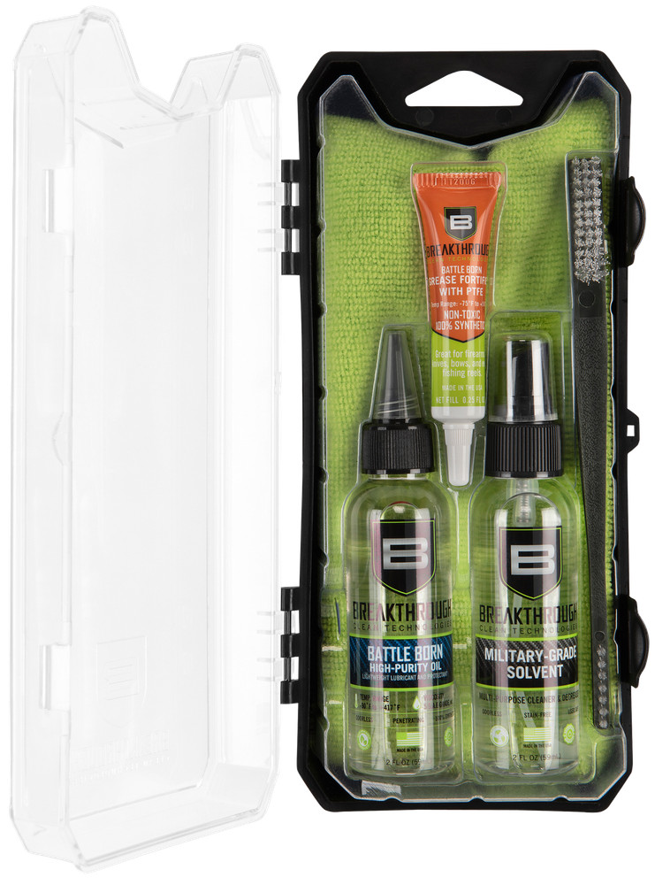 Breakthrough Clean Basic Gun Cleaning Kit Solvent & Purity Oil 2oz – BT101