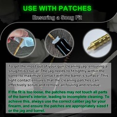 3-Piece Brass Gun Jag Kit – Long-lasting Cleaning Solution for Firearms