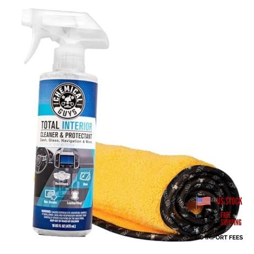 Total Interior Cleaner & Protectant 16 oz with Professional Grade Microfiber