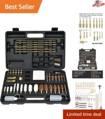Professional Gun Cleaning Kit with 9 Mops & 3 Utility Brushes for Accurate Care