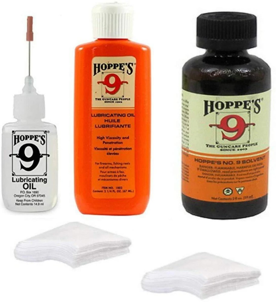 Hoppes 9 Gun Cleaning Kit – Bore Cleaner – Precision Oiler – Lubricating Oil …