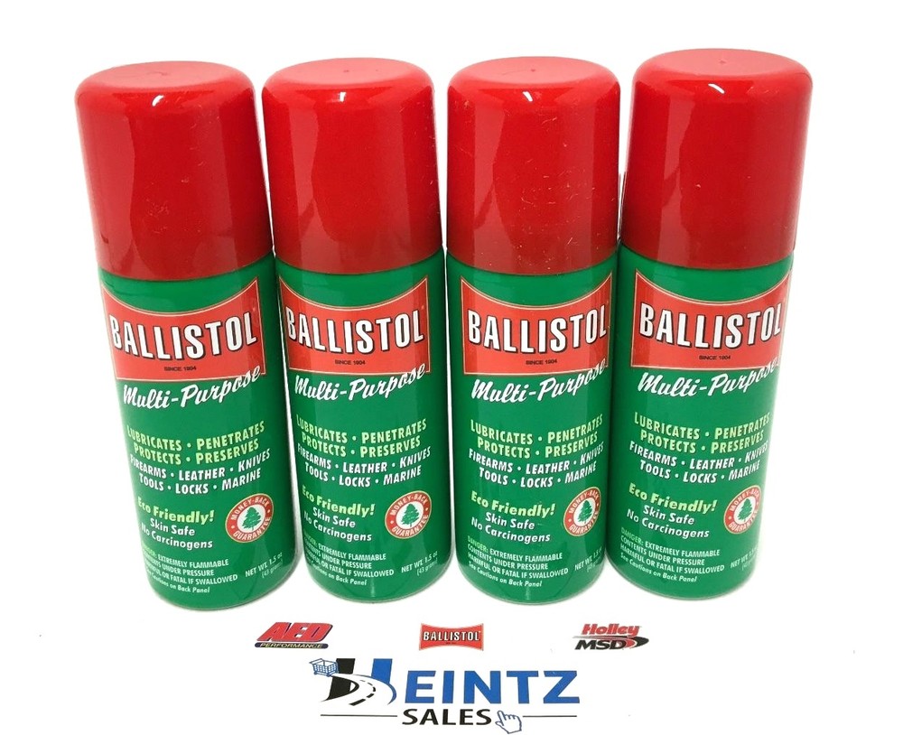 Ballistol Multi Purpose Oil-Lubricant Gun Cleaner – LOT OF 4-1.5 oz Aerosol Can
