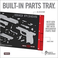 Real Avid Gun Mat for Sig Sauer P365 & P365XL w/ Magnetic Parts Tray AVSIGP365SM