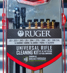 RUGER Allen Universal Rifle Cleaning Kit 22 To 30 Cal Brushes Mops Rod Patches