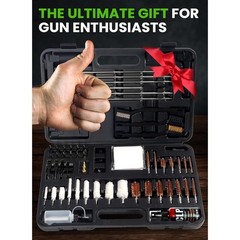 Universal Gun Cleaning Kit 43pcs Stainless Steel Rods CLP Oil Brushes Patches US