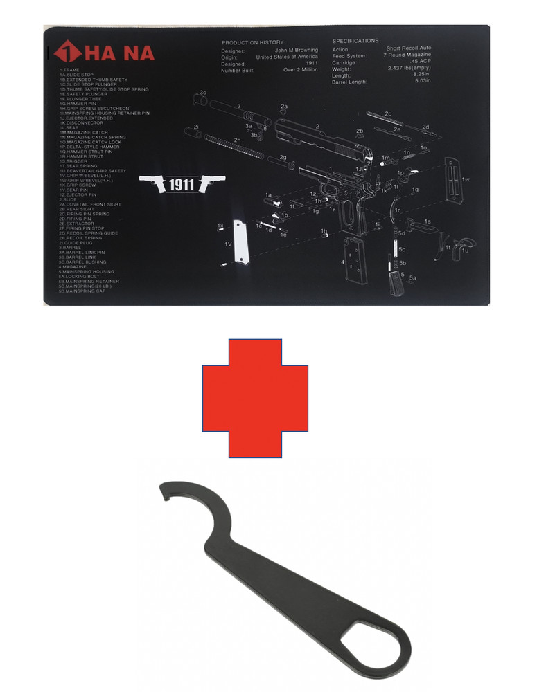 1911 Gun Cleaning Mat AND Barrel Bushing Tool (US Seller)