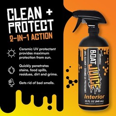 32oz Boat Cleaner Kit: Powerful Streak-Free Water Spot Remover & Interior Spray
