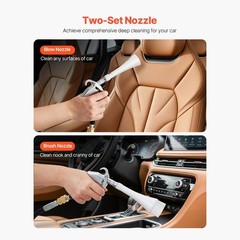 High-Pressure Air Cleaning Gun with Rotating Nozzle for Dust Removal