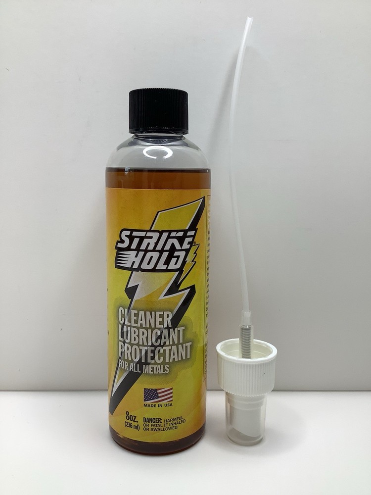 Strike Hold Gun Oil 8oz CLP Gun Cleaner Lubricant Protectant Cleaning Solvent