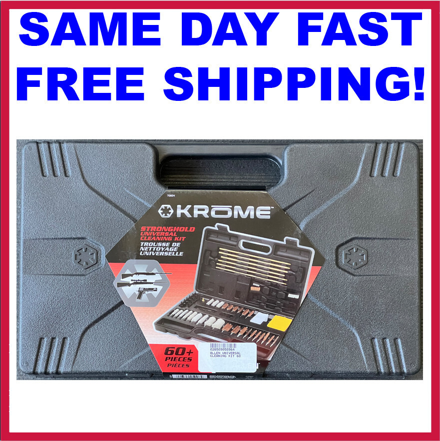 Allen Krome Stronghold Universal Gun Cleaning Kit, Rifles, Shotguns, & Handguns