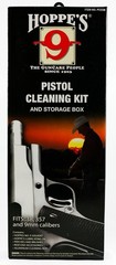 Compact Hoppe’s No. 9 Cleaning Kit with Aluminum Rod for Pistol Maintenance