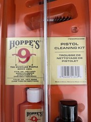 Hoppes Gun Cleaning Kit Pistol Cleaning Kit .38 .357 9MM PCO38B FREE SHIP!!