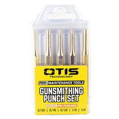 Otis Technology Pro Plus Punch Set 5 Brass Pin Punches for Gunsmithing Needs