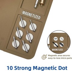 Durable Anti-Slip Gun Cleaning Mat with Magnetic Organizer Trays – 16.5″x10.43″