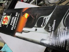 [shelv] Hoppe’s pistol cleaning kit and storage box 38 357 and 9mm calibers