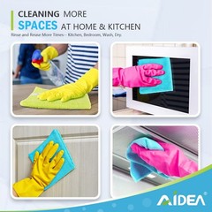 Aidea Microfiber Cleaning Cloth-100Pk Soft Microfiber Towels For Cars Absorbent