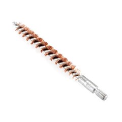 5 Pcs Bronze Bristle Bore Cleaning Brush .250cal 8×32 Thread with 50 Patches