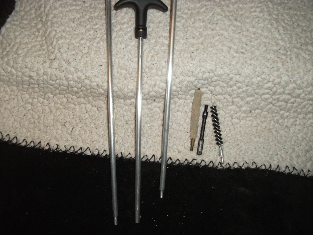 Cleaning Rod, Aluminum and Patchholder, brush, mop, new for 30-06,308, 7.62,9mm