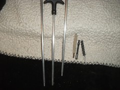 Cleaning Rod, Aluminum and Patchholder, brush, mop, new for 30-06,308, 7.62,9mm